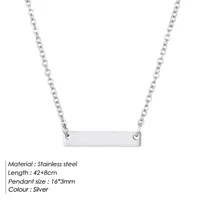 304 Stainless Steel 14K Gold Plated Simple Style Classic Style Plating Solid Color Pendant Necklace sku image 2