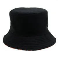Unisex Basic Geometric Big Eaves Bucket Hat main image 3