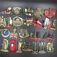 Simple Style Building Alloy Metal Refrigerator Magnet Artificial Decorations main image 1