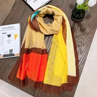 Women's Basic Simple Style Geometric Cotton Scarf main image 5