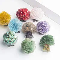 Simple Style Tree Natural Crystal Gem Resin Artificial Decorations main image 1