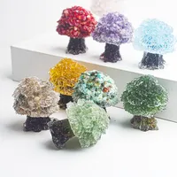 Simple Style Tree Natural Crystal Gem Resin Artificial Decorations main image 3