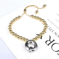 Copper Gold Plated Vintage Style Simple Style Plating Letter Bracelets sku image 13