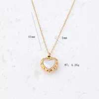 Wholesale Jewelry Simple Style Geometric Natural Stone 18K Gold Plated Inlay Pendant Necklace main image 7