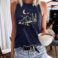 Women's Racerback Tank Tops Tank Tops Printing Streetwear Star Moon main image 1