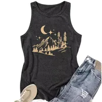 Women's Racerback Tank Tops Tank Tops Printing Streetwear Star Moon main image 2