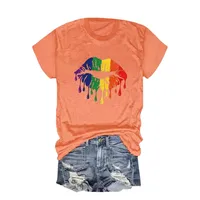 Women's T-shirt Short Sleeve T-Shirts Printing Streetwear Mouth main image 2
