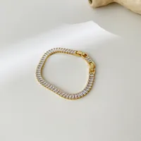Fashion Geometric Copper 18K Gold Plated Zircon Necklace In Bulk sku image 1