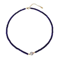 Japanese Style Geometric Natural Stone Freshwater Pearl Necklace In Bulk main image 5