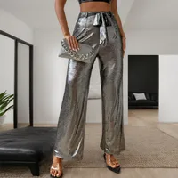 Women's Daily Party Bar Streetwear Solid Color Full Length Casual Pants sku image 4