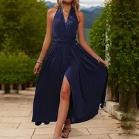Women's Regular Dress Vacation Halter Neck Sleeveless Solid Color Midi Dress Holiday Daily Date main image 4