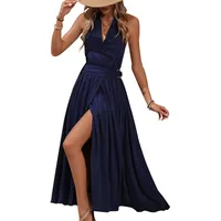 Women's Regular Dress Vacation Halter Neck Sleeveless Solid Color Midi Dress Holiday Daily Date main image 5