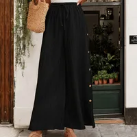 Women's Holiday Outdoor Daily Streetwear Solid Color Full Length Belt Casual Pants main image 3