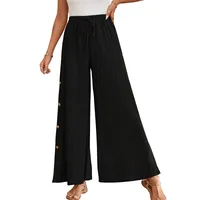 Women's Holiday Outdoor Daily Streetwear Solid Color Full Length Belt Casual Pants main image 5