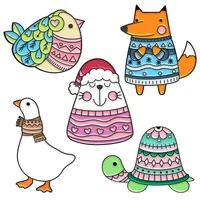Cartoon Style Cute Cowboy Style Animal Alloy Stamping Stoving Varnish Plating Women's Brooches main image 2