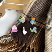 Cartoon Style Cute Cowboy Style Animal Alloy Stamping Stoving Varnish Plating Women's Brooches main image 1