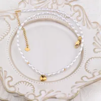 Freshwater Pearl 18K Gold Plated Simple Style Heart Shape Pendant Necklace main image 6