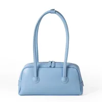 Women's Medium Pu Leather Solid Color Streetwear Zipper Underarm Bag sku image 5