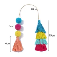 Polyester Color Block Tassel sku image 1