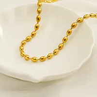 304 Stainless Steel 18K Gold Plated Simple Style Classic Style Plating Solid Color Necklace main image 4