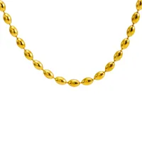 304 Stainless Steel 18K Gold Plated Simple Style Classic Style Plating Solid Color Necklace main image 2
