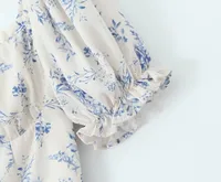 Women's Regular Dress Streetwear U Neck Short Sleeve Ditsy Floral Maxi Long Dress Holiday Date main image 3
