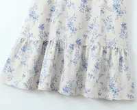Women's Regular Dress Streetwear U Neck Short Sleeve Ditsy Floral Maxi Long Dress Holiday Date main image 1