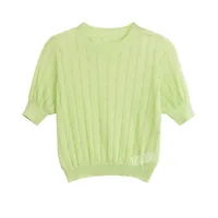 Women's Knitwear Long Sleeve T-Shirts Simple Style Solid Color main image 2