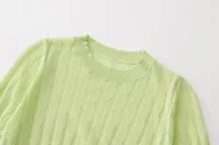Women's Knitwear Long Sleeve T-Shirts Simple Style Solid Color main image 1