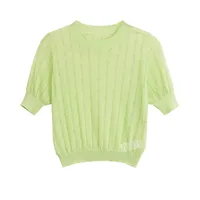 Women's Knitwear Long Sleeve T-Shirts Simple Style Solid Color sku image 2