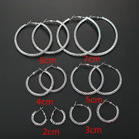 1 Pair Simple Style Cool Style Round Plating Inlay Iron Rhinestones Silver Plated Earrings main image 2