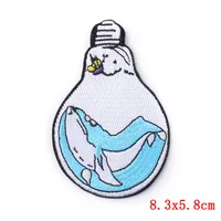Embroidery Cartoon Style Marine Style Animal Ocean Cloth sku image 8