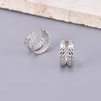1 Pair Simple Style Classic Style Solid Color Plating 304 Stainless Steel Titanium Steel 18K Gold Plated Ear Cuffs main image 3