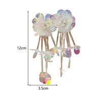 1 Piece Exaggerated Sweet Flower Flowers Imitation Pearl Alloy Acrylic Drop Earrings main image 5