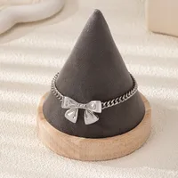 Wholesale Jewelry Cute Romantic Sweet Bow Knot Alloy Bowknot Bracelets main image 2