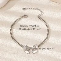 Wholesale Jewelry Cute Romantic Sweet Bow Knot Alloy Bowknot Bracelets main image 5