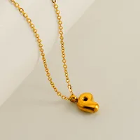 304 Stainless Steel 18K Gold Plated Simple Style Plating Letter Pendant Necklace sku image 16
