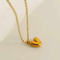 304 Stainless Steel 18K Gold Plated Simple Style Plating Letter Pendant Necklace sku image 22