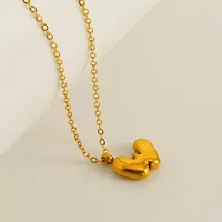 304 Stainless Steel 18K Gold Plated Simple Style Plating Letter Pendant Necklace sku image 23