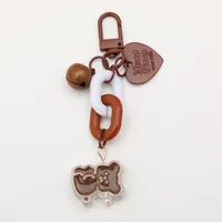 Cartoon Style Cute Sweet Candy Flower Duck Arylic Bag Pendant Keychain main image 2