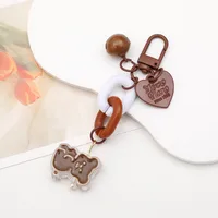 Cartoon Style Cute Sweet Candy Flower Duck Arylic Bag Pendant Keychain sku image 1