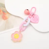 Cartoon Style Cute Sweet Candy Flower Duck Arylic Bag Pendant Keychain sku image 2