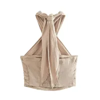 Women's Vest Tank Tops Backless Streetwear Solid Color main image 3