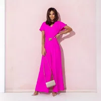Simple Style Solid Color Polyester Jumpsuits main image 2