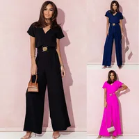 Simple Style Solid Color Polyester Jumpsuits main image 1
