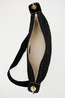 Women's Medium Straw Solid Color Vacation Streetwear Weave Magnetic Buckle Underarm Bag main image 6