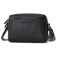 Women's Small Pu Leather Solid Color Basic Vintage Style Zipper Crossbody Bag sku image 1