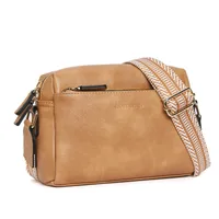 Women's Small Pu Leather Solid Color Basic Vintage Style Zipper Crossbody Bag sku image 6