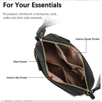 Women's Small Pu Leather Solid Color Basic Vintage Style Zipper Crossbody Bag main image 2