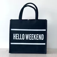 Women's Medium Special Letter Classic Style Square Magnetic Buckle Tote Bag main image 3